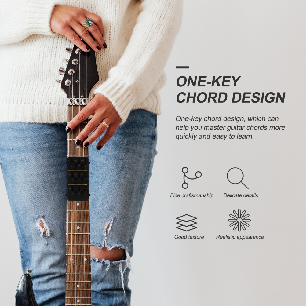 2 Pcs Guitar Chord Assisted Tool Practice Starter Learning Finger Helper