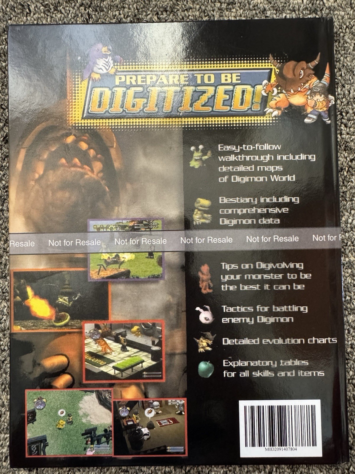 Digimon World Hardcover Strategy Guide Custom