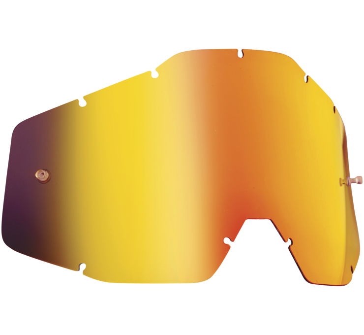 FMF Replacement Lens for PowerBomb/PowerCore Goggles - Anti-Fog - Red Mirror PWC