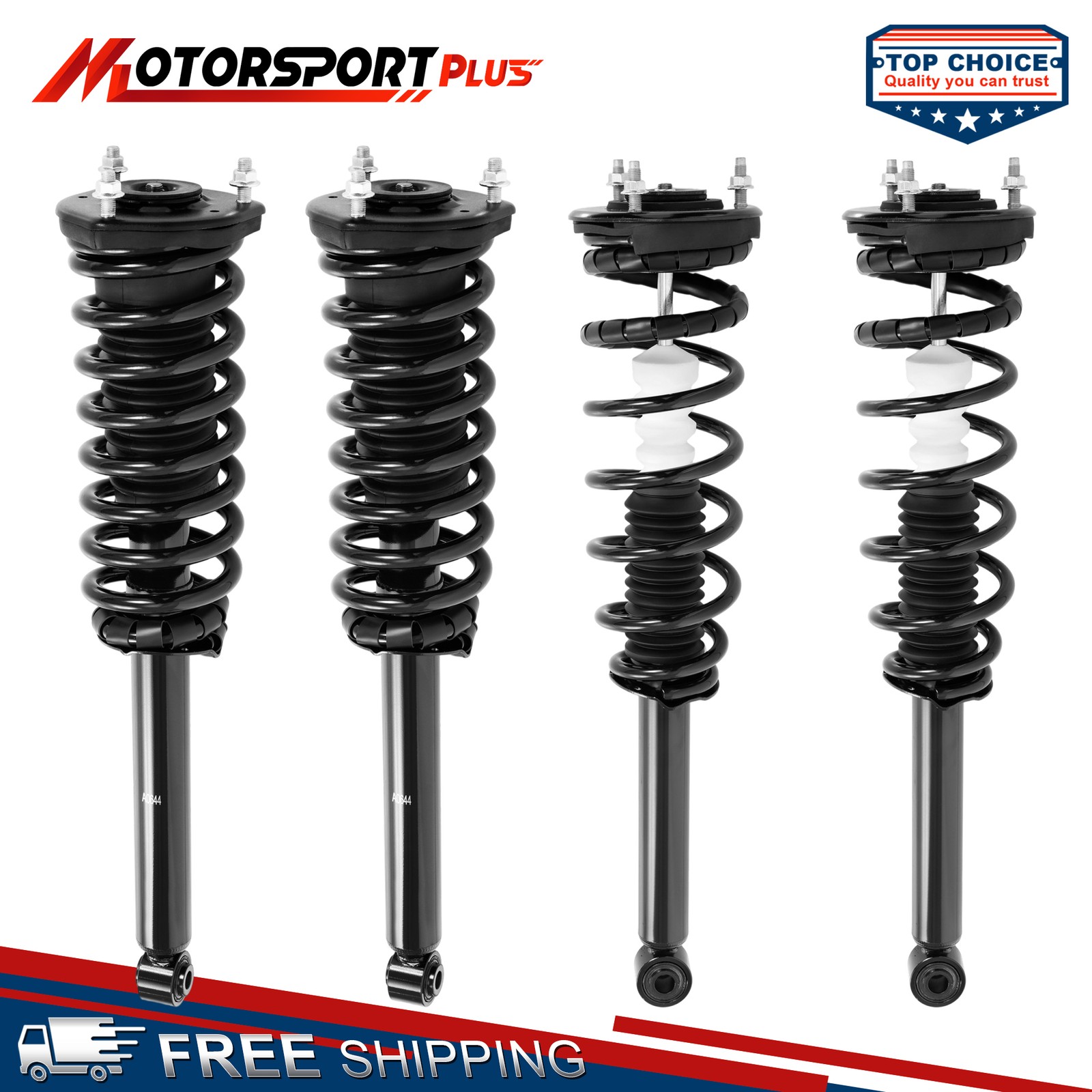 4PCS Front Rear Complete Struts Shocks w/ Coil Spring For 2001-2006 Lexus LS430