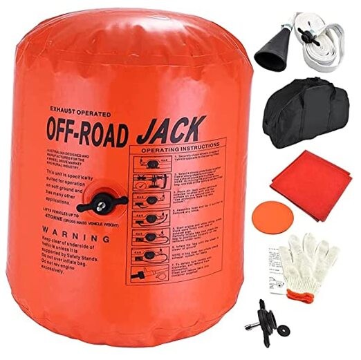 4-Ton Exhaust Air Jack - Portable Inflatable Car Lifting Bag for SUV, Truck &