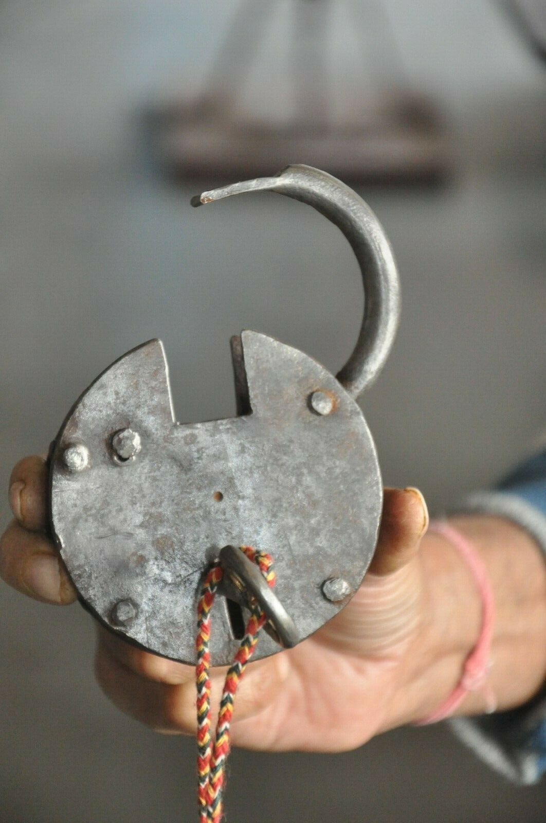 3 Pc Vintage Iron Handcrafted Unique Shape Heavy Padlocks