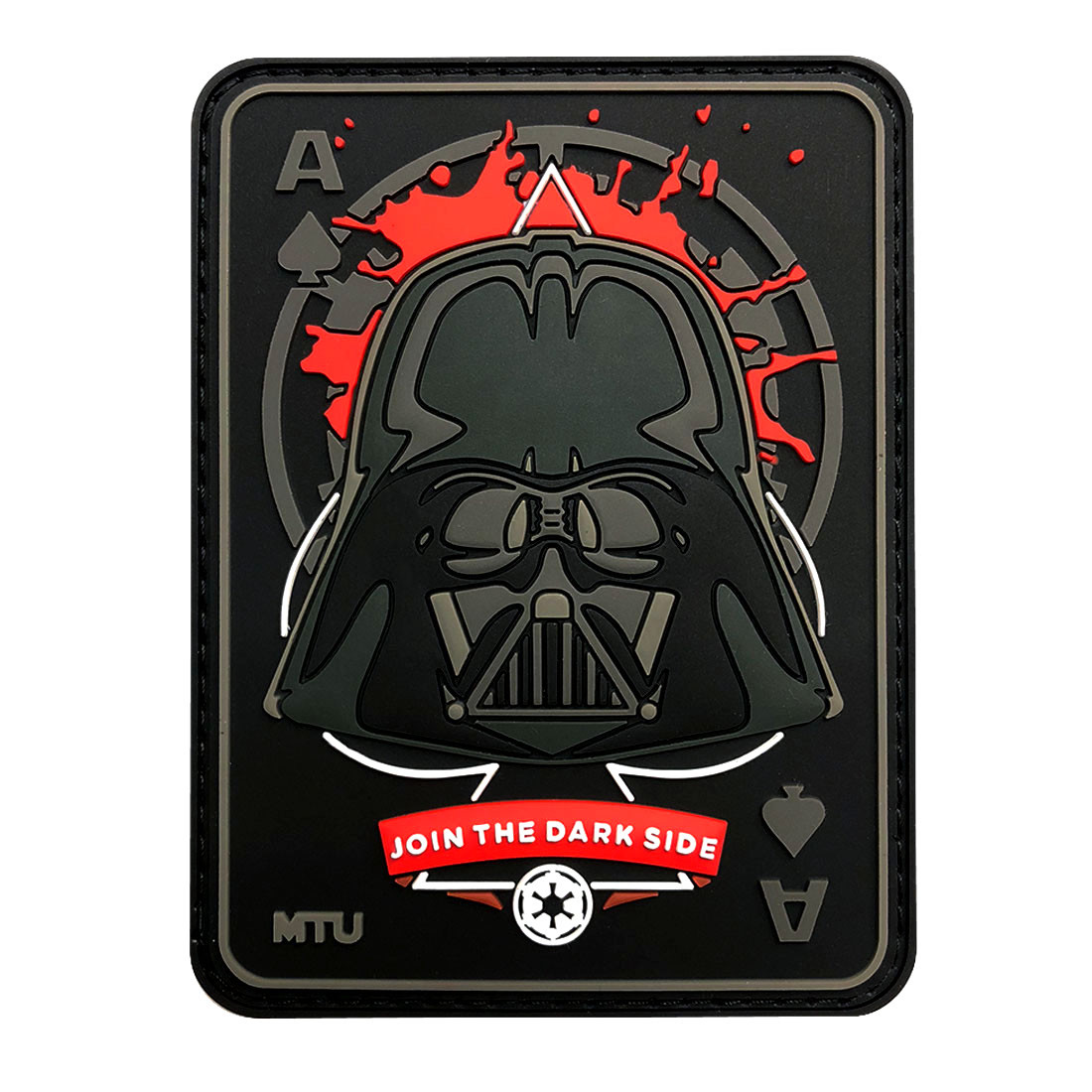 Darth Vader Join The Dark Side Ace spade Dead Card Patch (PVC Rubber-MTB51)