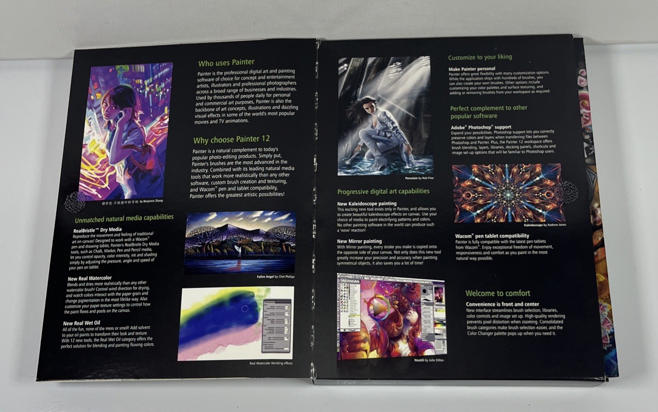 Corel Painter 12 UPGRADE Digital Art Software Windows MAC Getting Started Guide