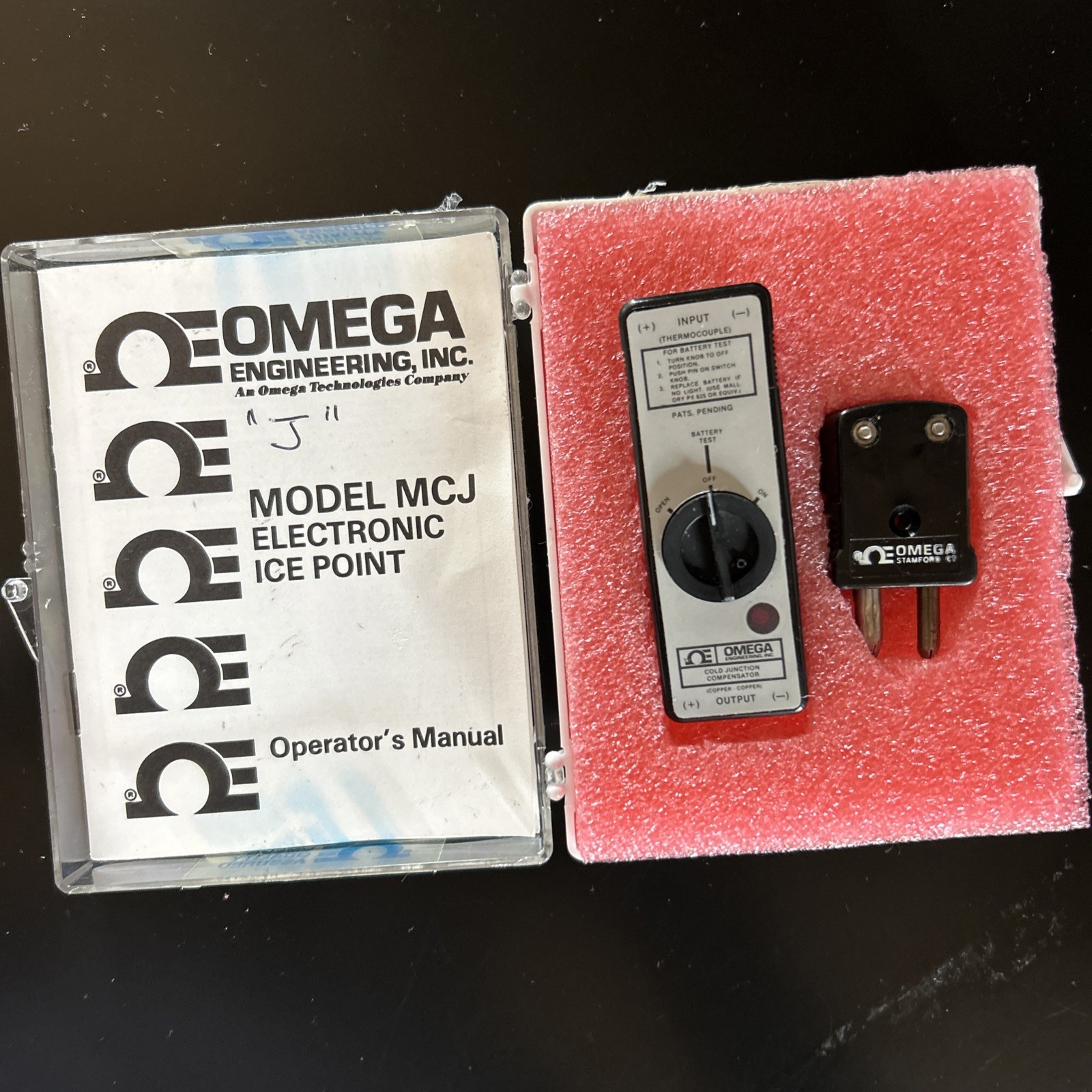 OMEGA MCJ-E Cold Junction Compensator Miniature Electronic Ice Point Used