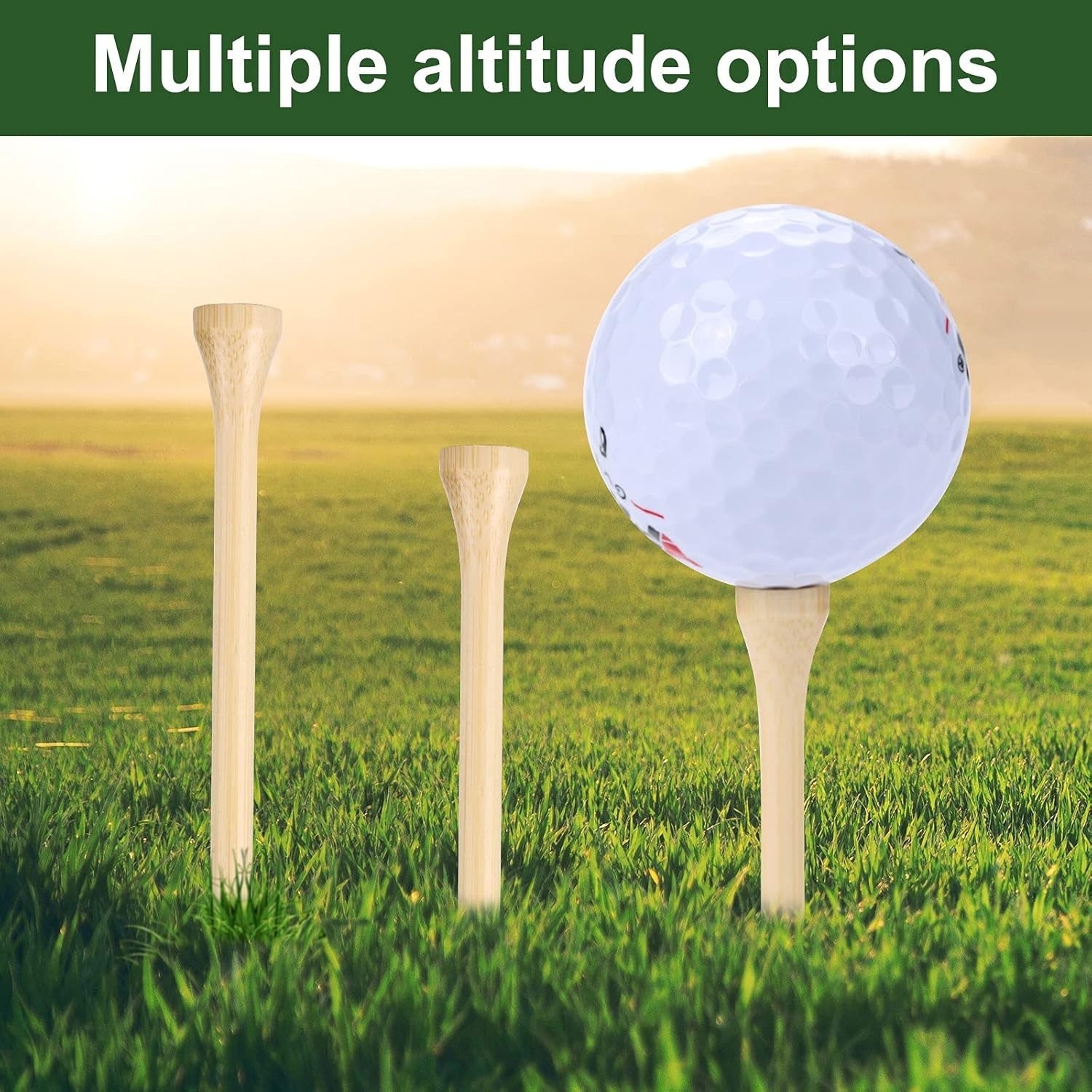 100% Biodegradable Bamboo Golf Tees - 3-1/4" – Perfect Stability & Accuracy