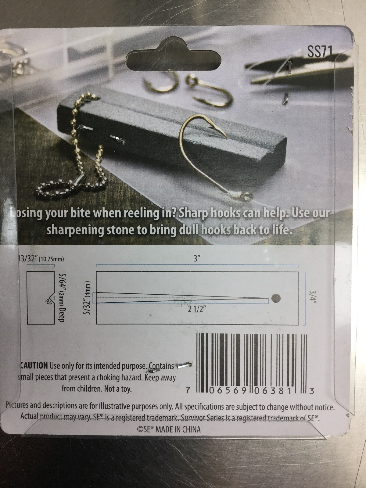 Knife Sharpening Stone Pocket Fish Hook Sharpening Stone Keychain SS71