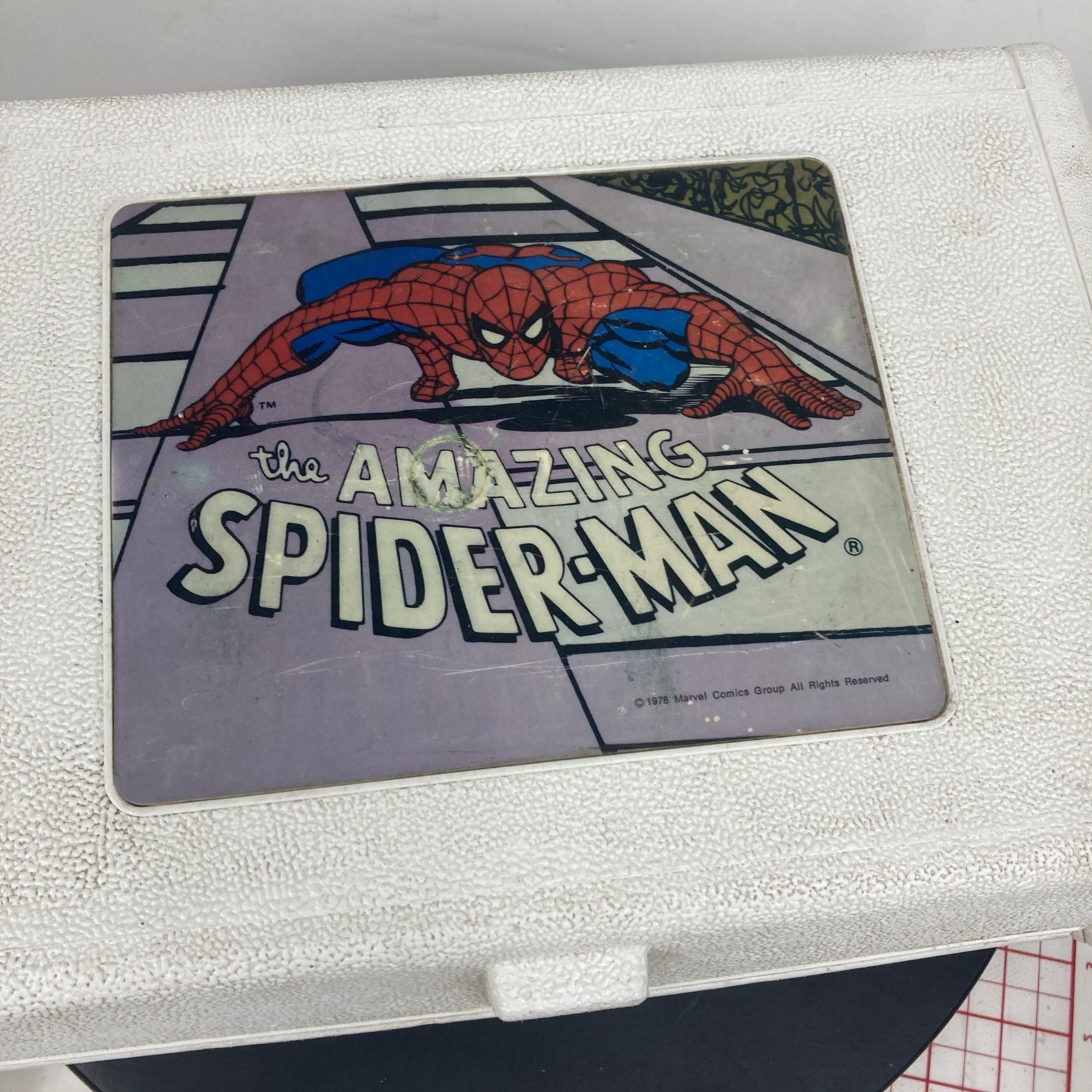 VINTAGE SPIDERMAN RECORD PLAYER 1978 TIGER ELECTRONICS Tested