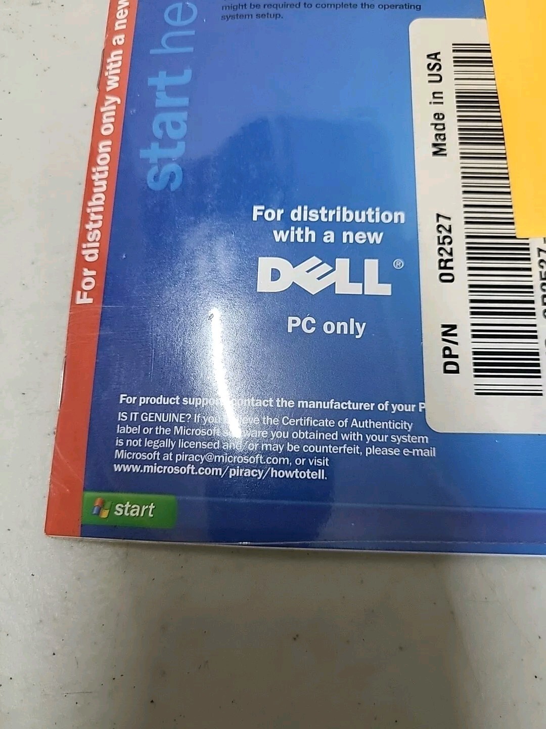 Dell Reinstallation CD Microsoft Windows XP Professional Service Pack 1a