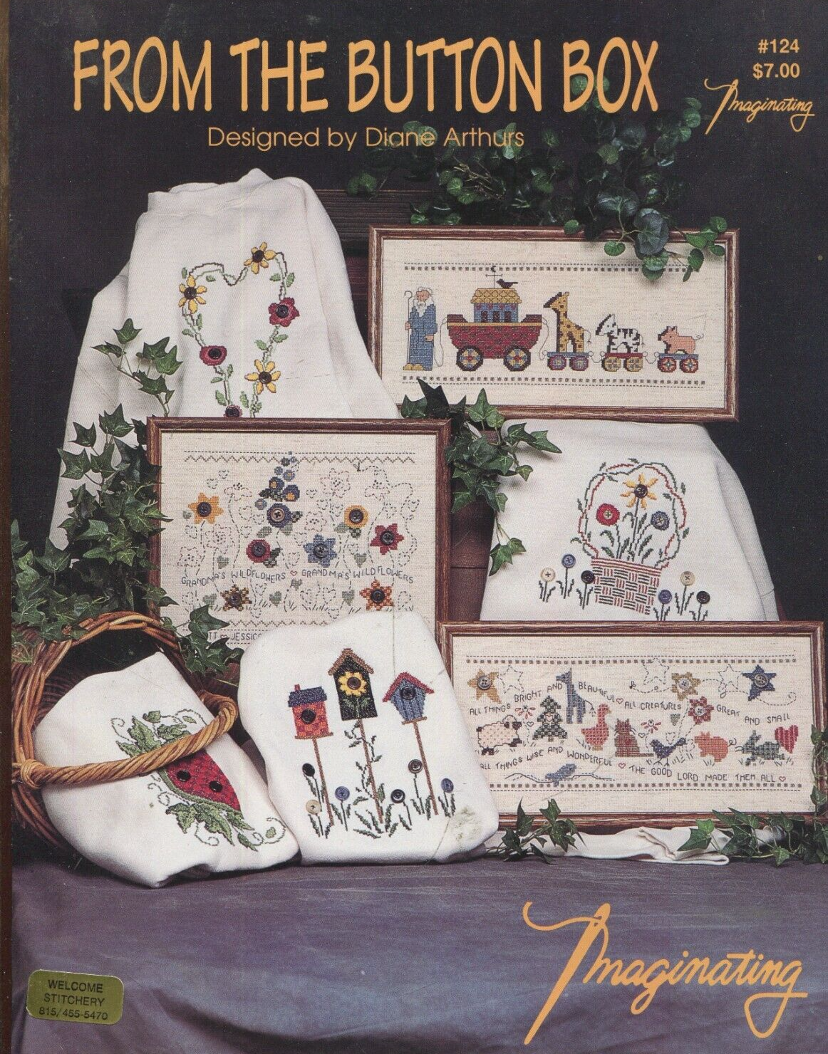 From The Button Box Cross Stitch Pattern Booklet Imaginating Noah's Ark