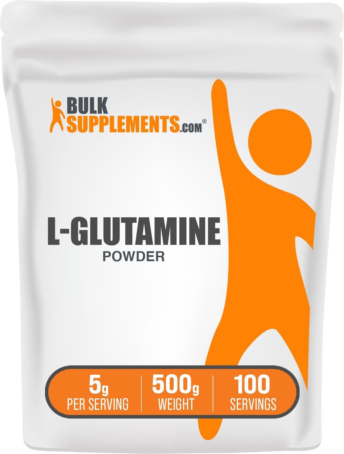 Polvo de L-Glutamina - Recuperación muscular y salud inmunológica, 1.1 lbs