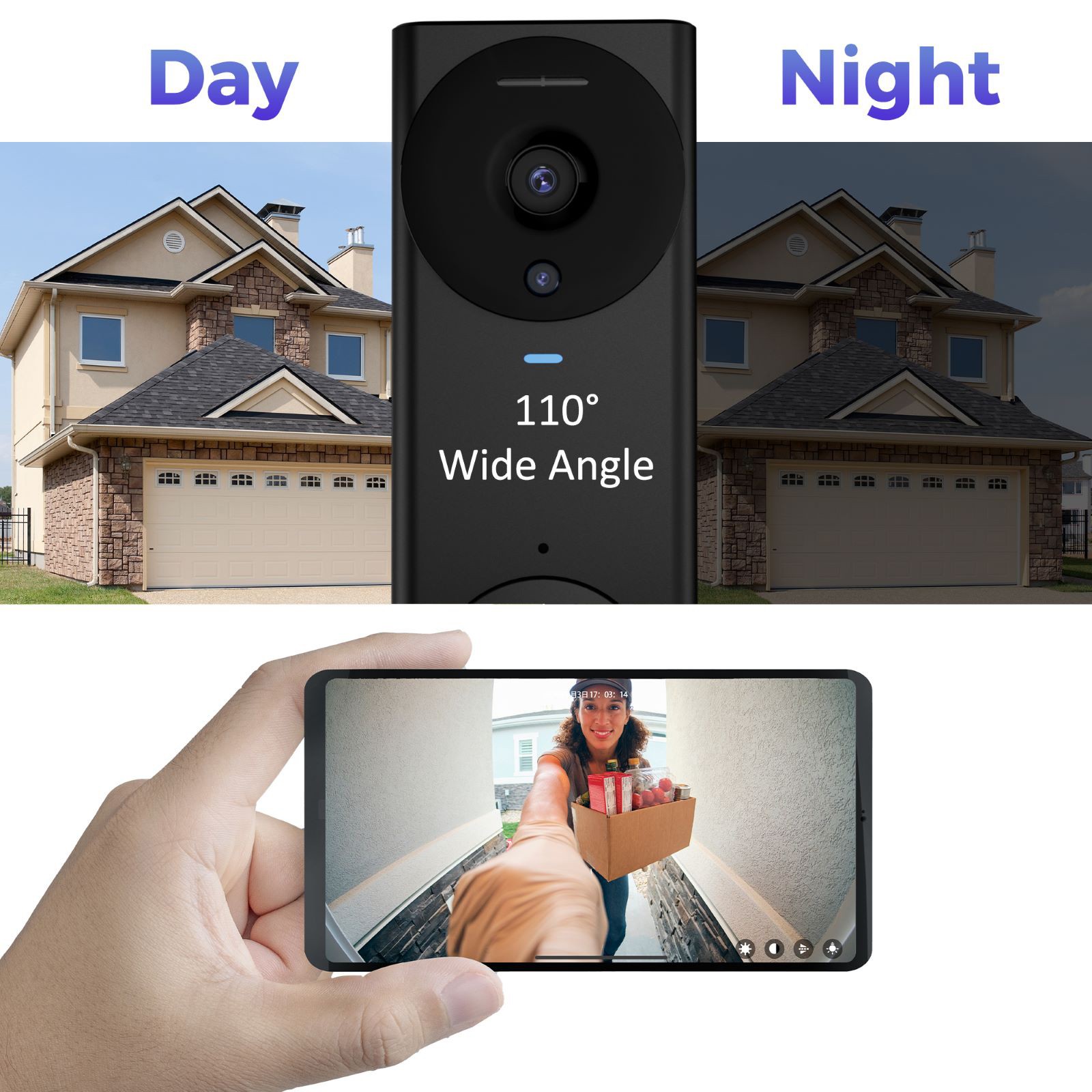 Wireless Security WiFi Smart Doorbell Intercom Video Camera Bell For ULooka
