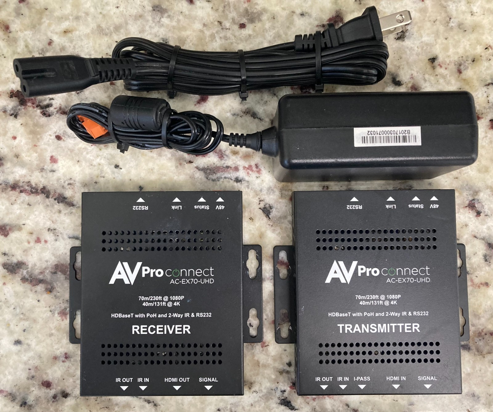 70M AV Pro edge extender kit AC-EX70-UHD-KIT Receiver Transmitter Kit USED