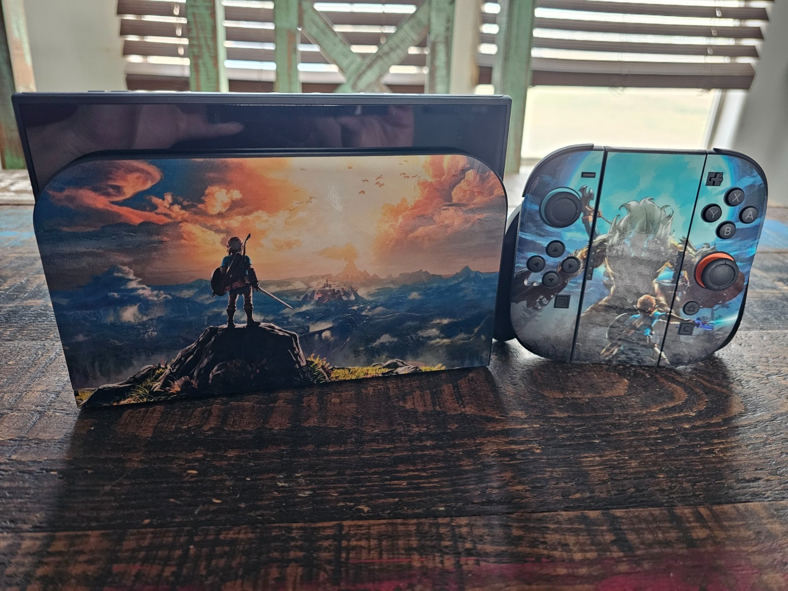 Skin Vinyl Decal "Breath of the wild" For Nintendo Switch 1 or 2 Console_Zelda_