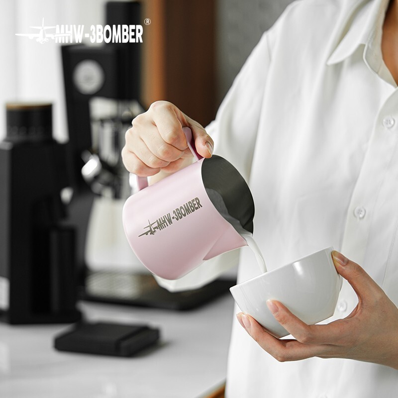 MHW-3BOMBER Milk Pitcher Milk Jug 5.0 16.9oz/500ml Pink