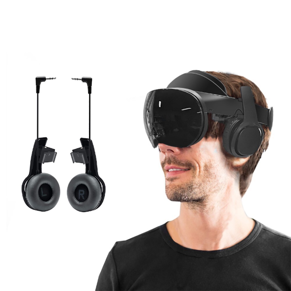 VR Headphones for Meta Quest Pro On Ear Clip On Design -Deep Bass 3D 360 Degree