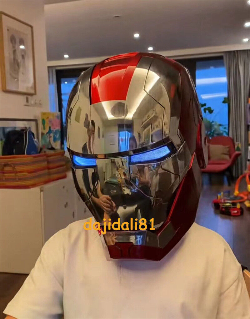 AUTOKING Iron Man MK5 1:1 Helmet Wearable Voice-control Deformed Prop US STOCK