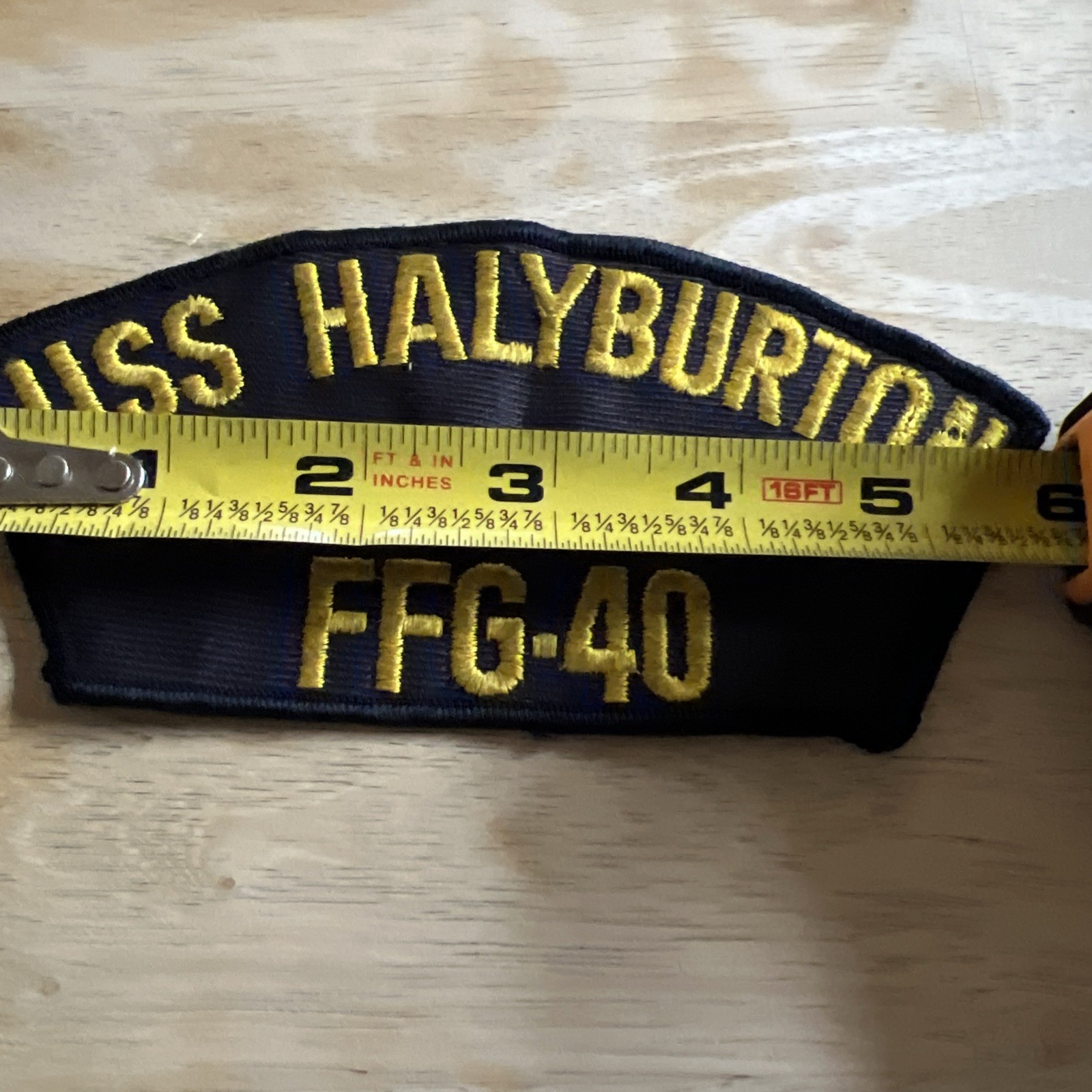 USN USS Halyburton FFG-40 Hat Patch