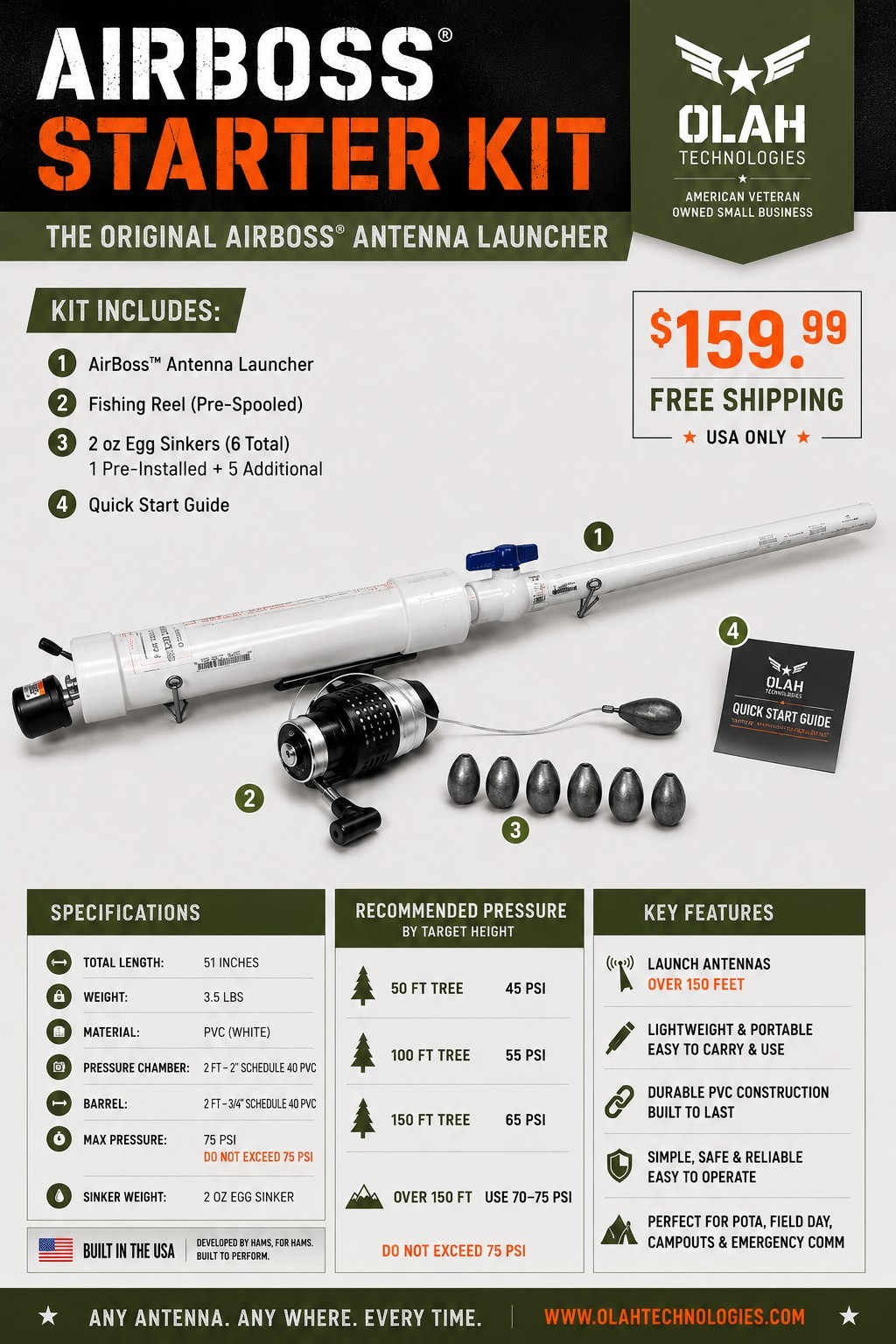 AirBoss Starter Kit (Antenna Launcher)