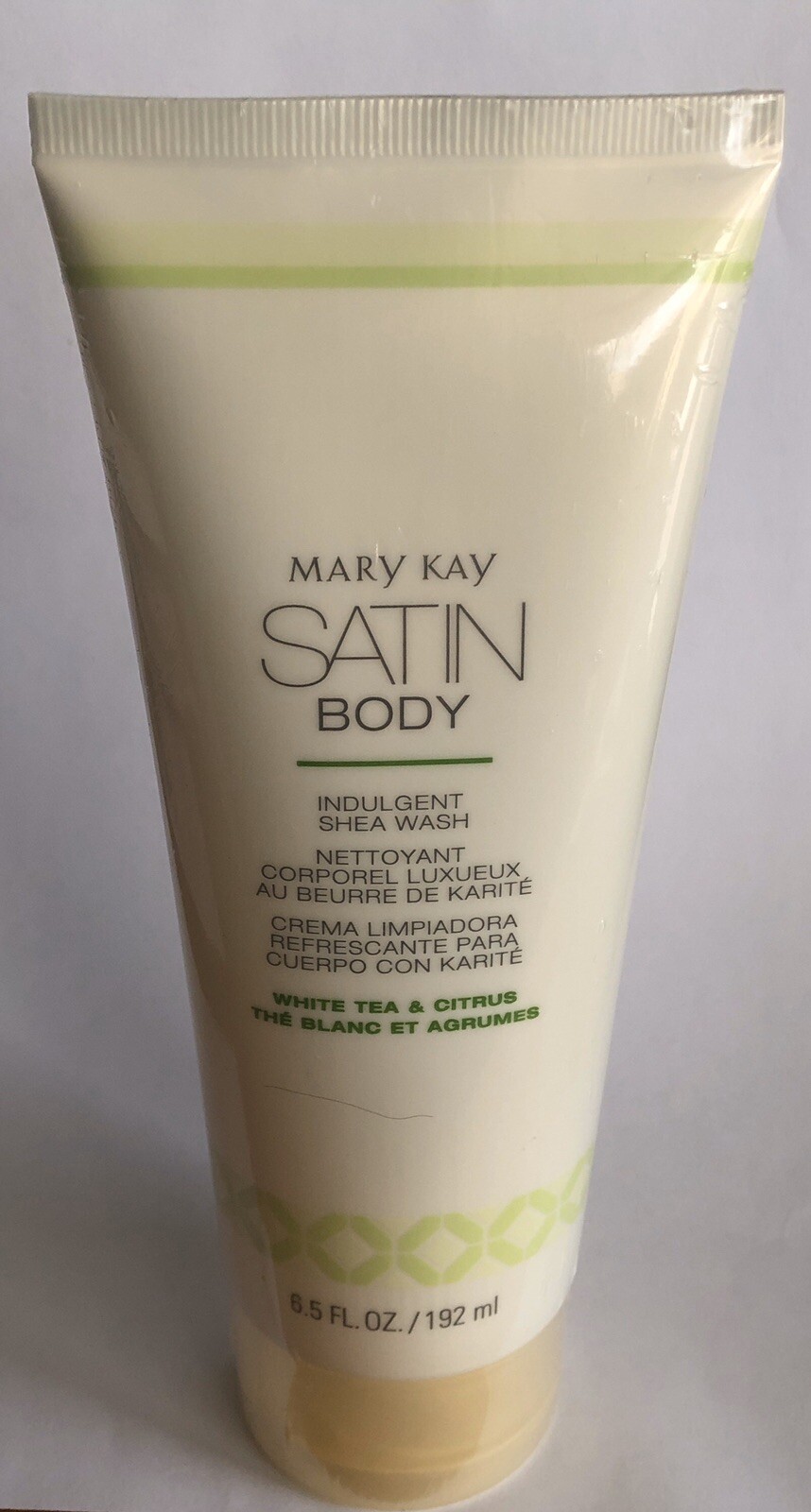 Mary Kay Satin Body Indulgent Shea Wash White Tea and Citrus 6.5 fl oz New