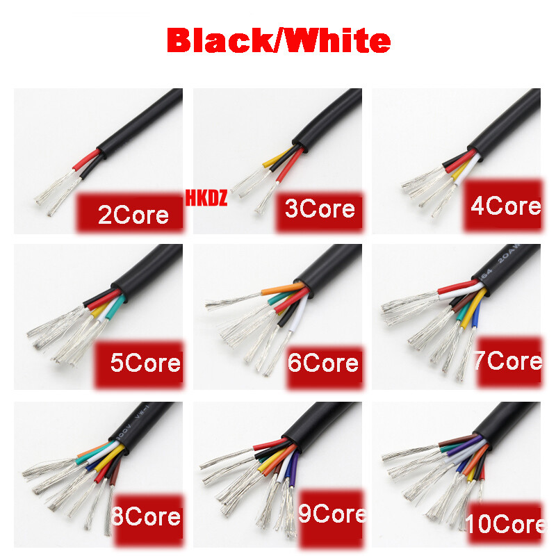UL2464 Flexible Multi-Core Sheathed Signal Wire Stranded Power Cable 16AWG~30AWG