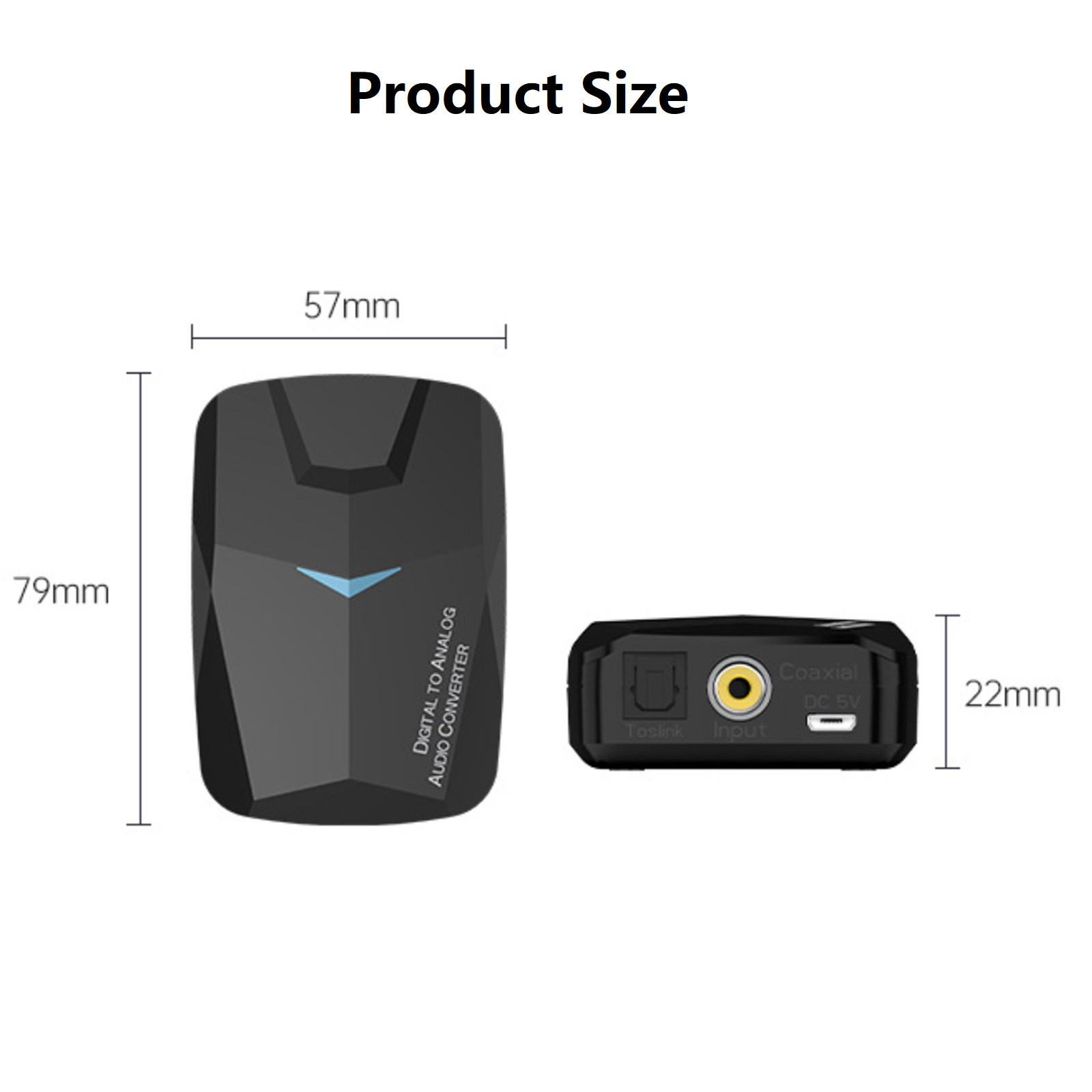 1 Pcs Bluetooth Optical Coaxial Converter Bluetooth 5.0 Audio Adapter Durable