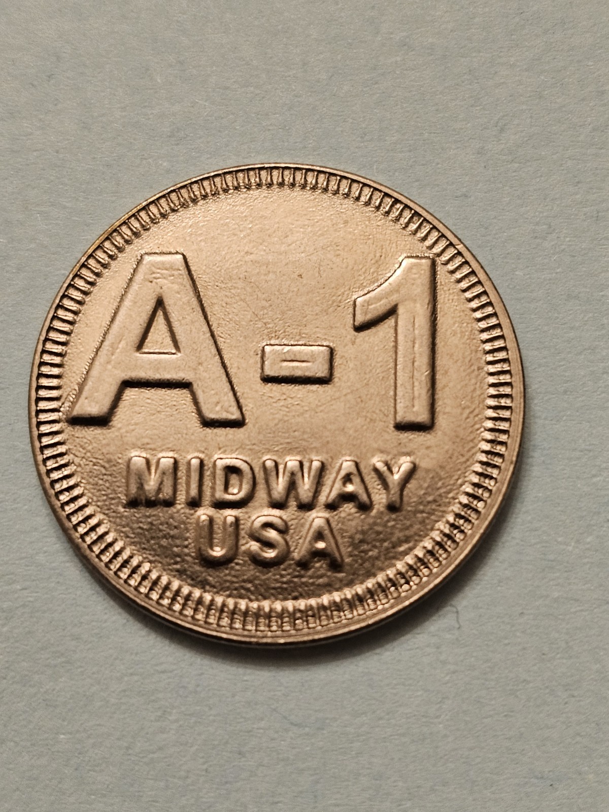 A-1 MIDWAY FAIR TOKEN VINTAGE NICKEL-SILVER EXFINE DETAIL FREE SHIPPING