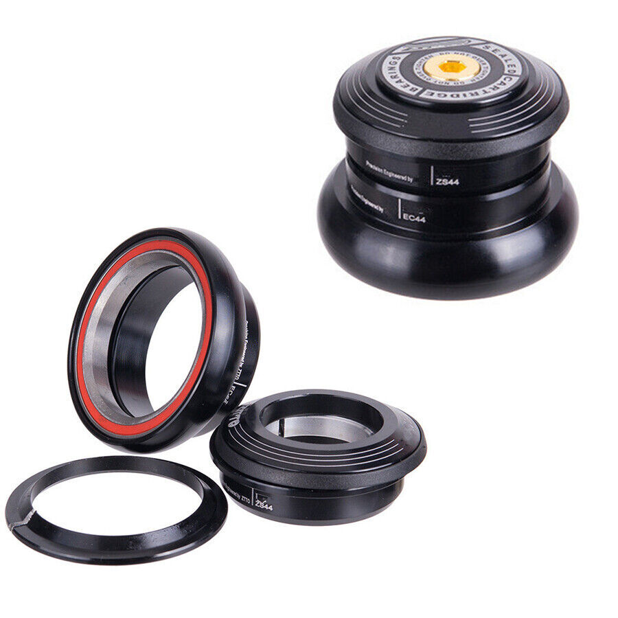 Bicycle Headset 44mm 1 1/8"-1 1/2" Tube Frame to Tapered Tube Fork 1.5 Adapter