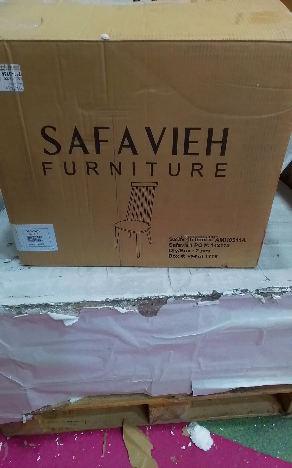 Safavieh BURRIS SIDE CHAIR, Reduced Price 2172740387 AMH8511A