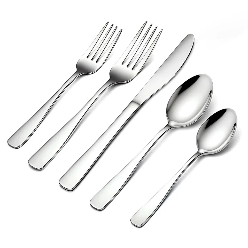 20 Piece Silverware Set - Stainless Steel Silverware Sets for 4 Include Spoon...