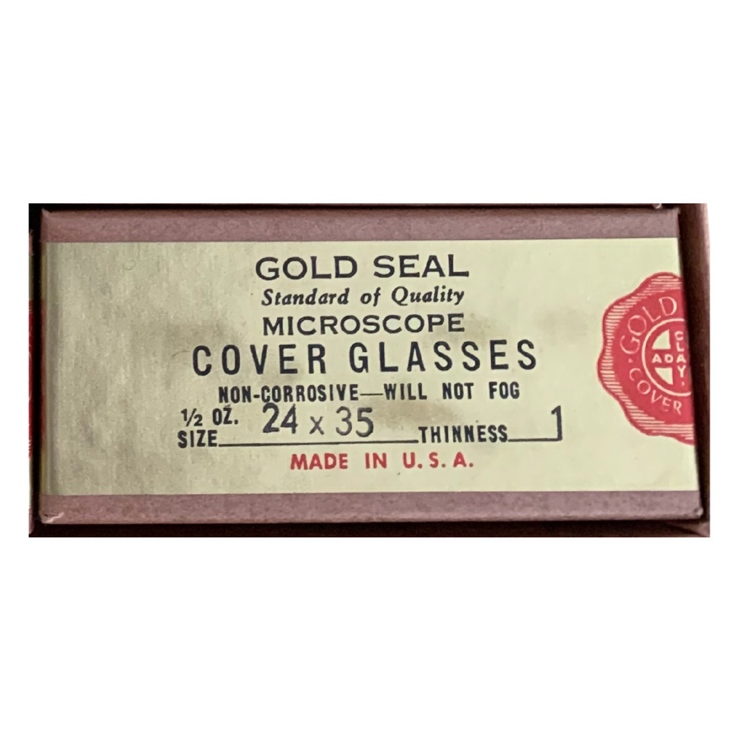 Gold Seal Microscope Cover Glasses, 24 x 35mm #1 Thickness, 1/2-ounce Box