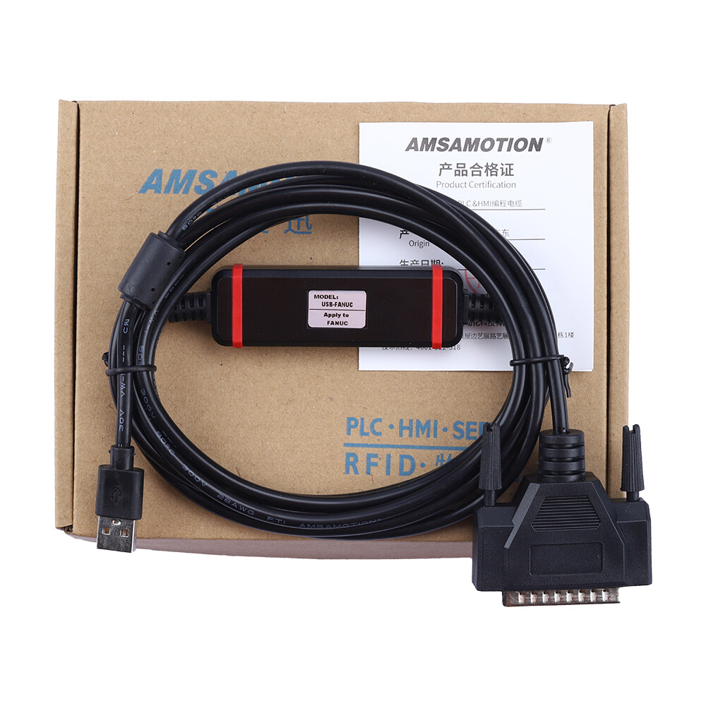 USB-FANUC RS232 Data Transfer USB Convert DB25 Pin Download Cable For CNC Fanuc