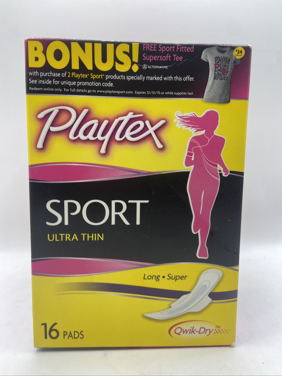 Playtex Sport Ultra Thin Long Super 16 Pads