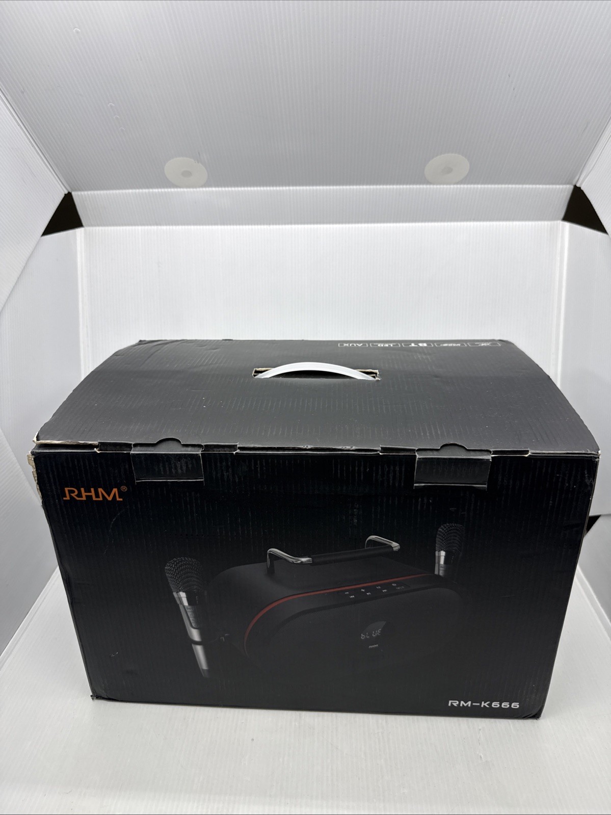 RHM K666 Karaoke w/ Powerful, Clear Sound, 1 Wireless Mics, Rechargeable Battery