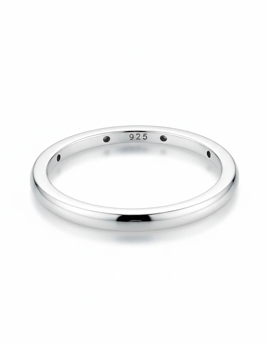 Sterling Silver 925 Elegant Thin Band Ring