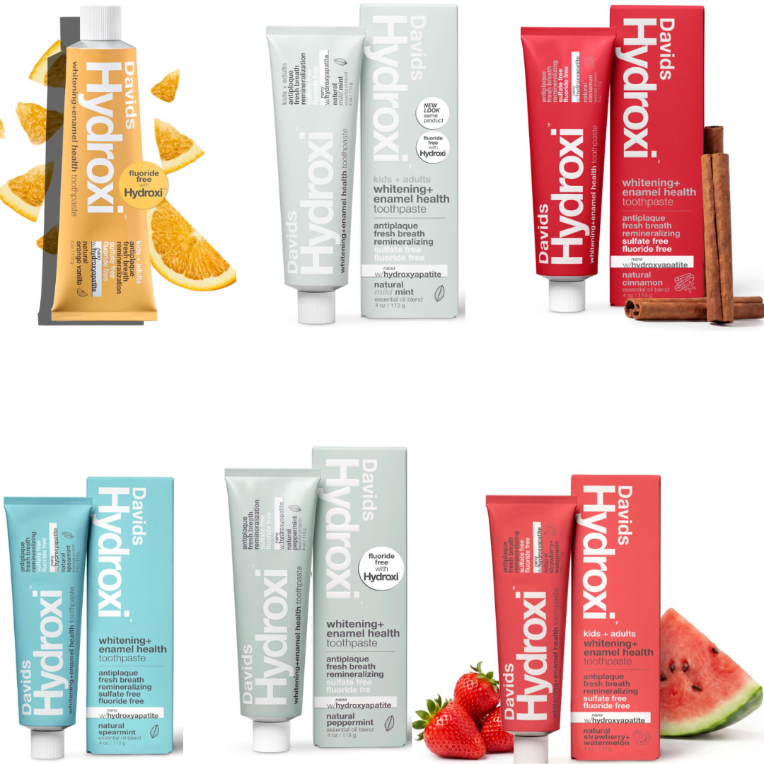 Davids Fluoride-Free Nano Hydroxyapatite Toothpaste, Enamel Remineralizing..