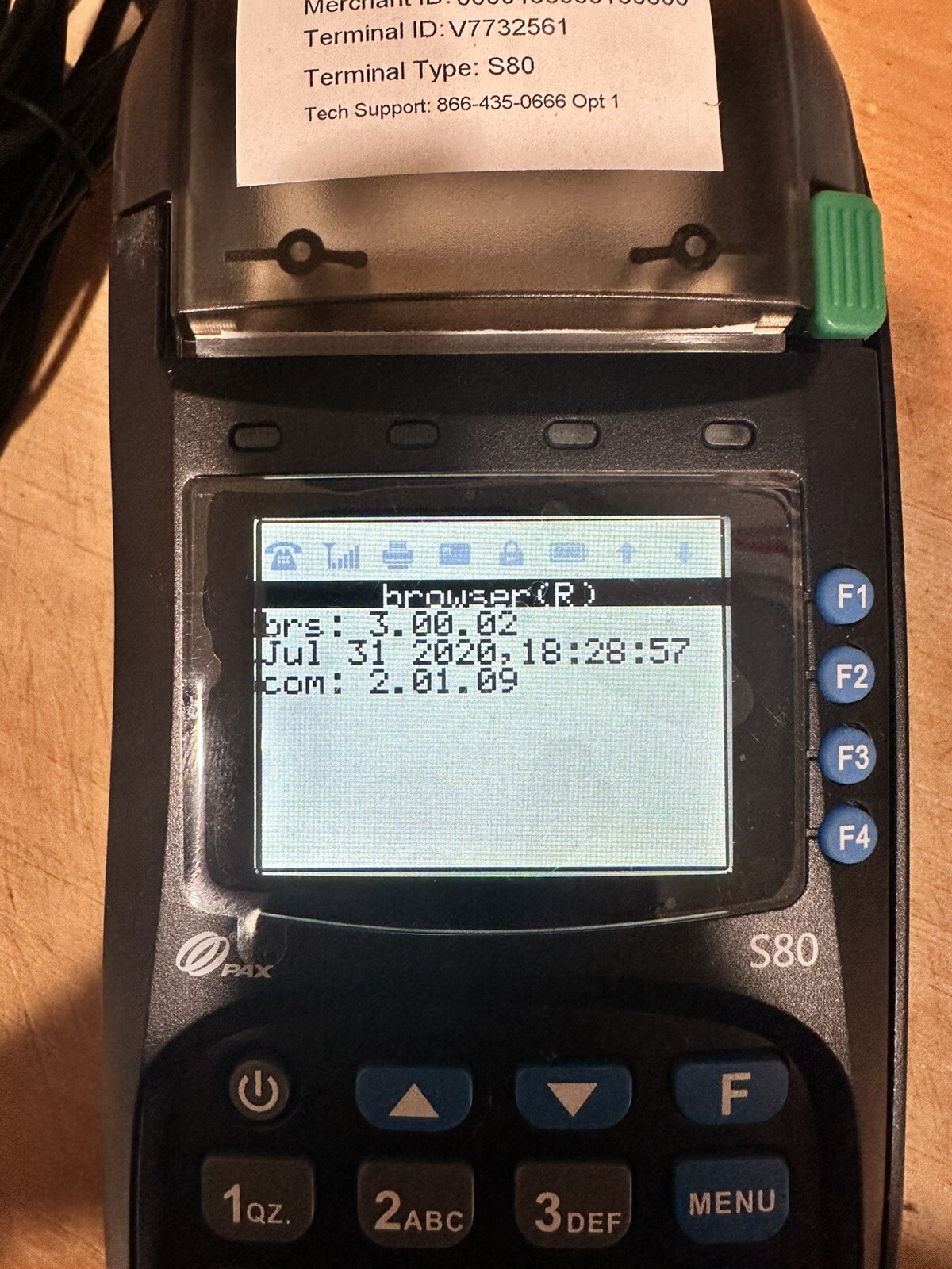 PAX S80 Credit Card Terminal Unit