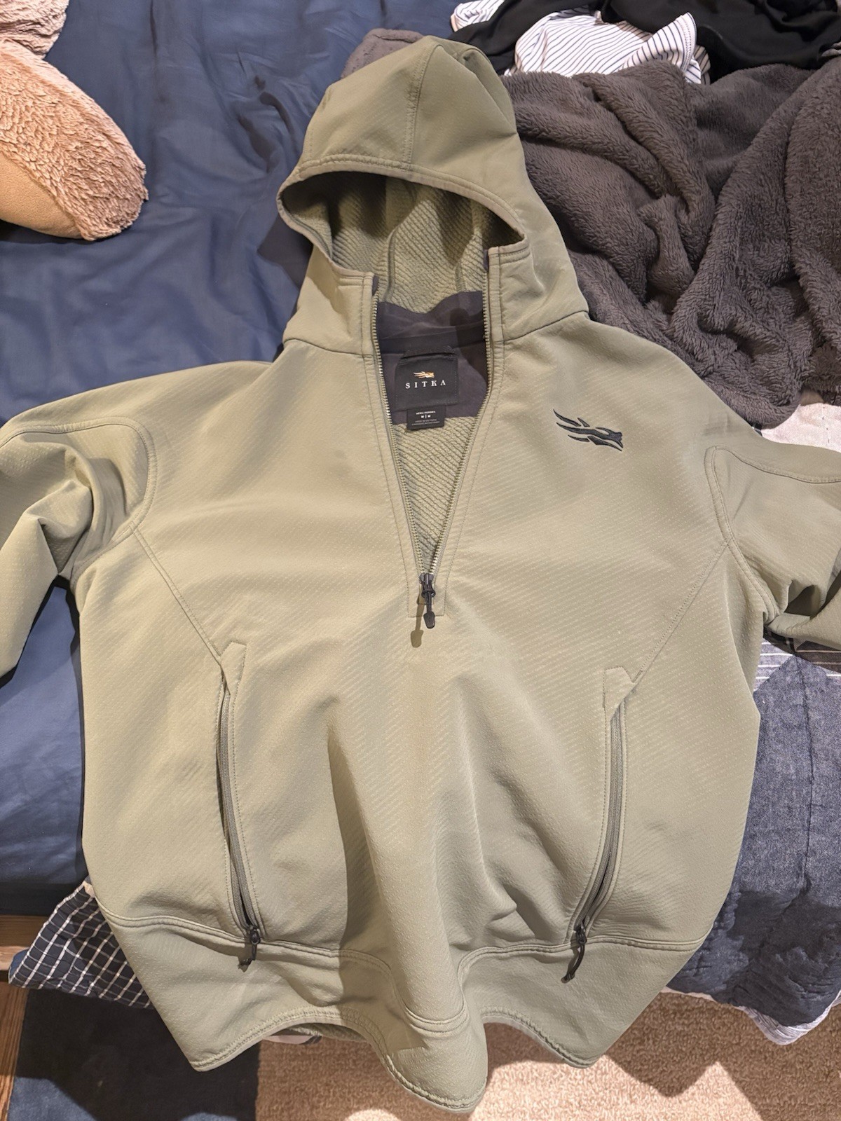Sitka Alpha Fleece Hooded Jacket Size Medium
