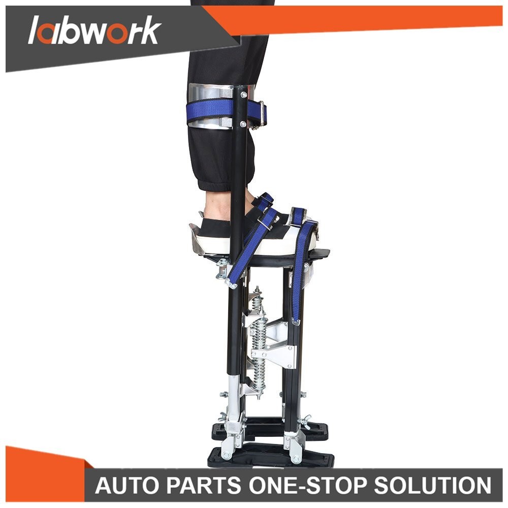 Labwork Black Adjustable 18”-30” Drywall Stilts Tool For Painters Walking Taping