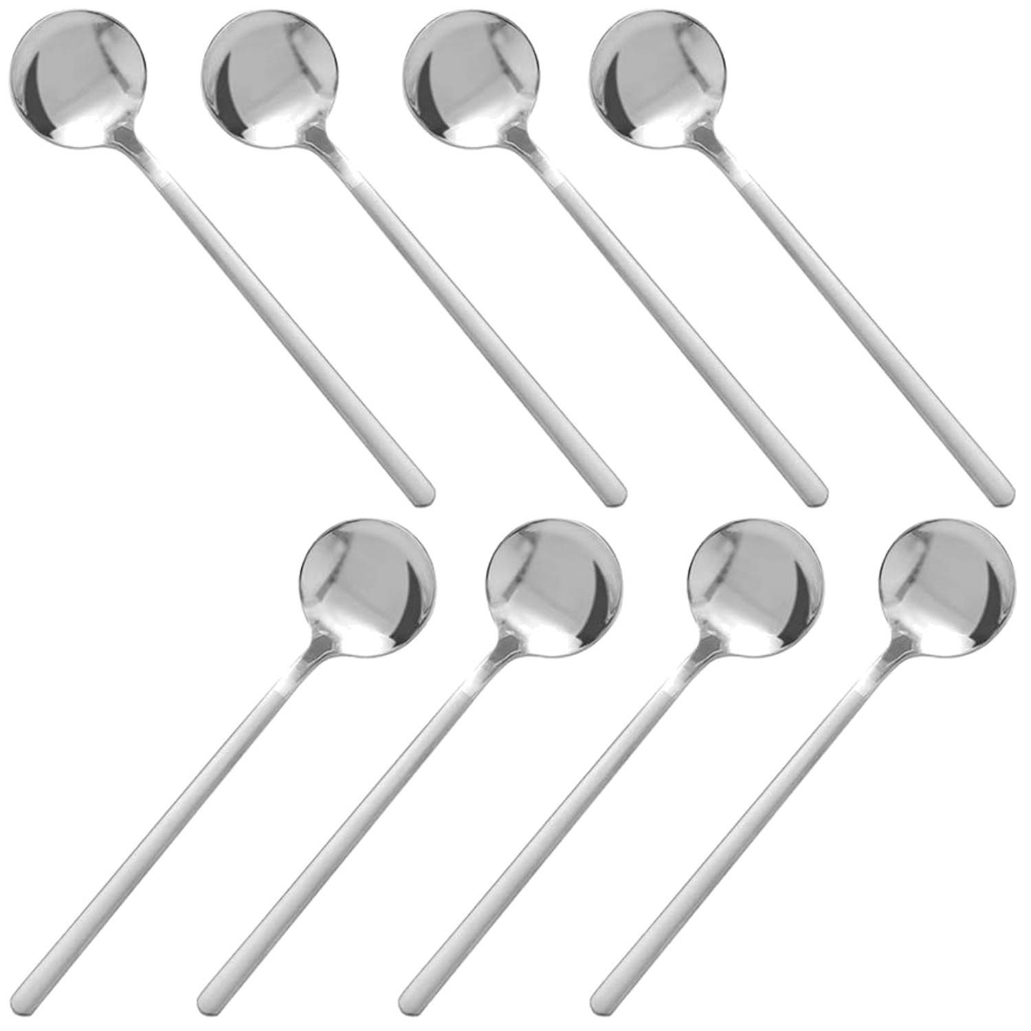 Stainless Steel Espresso Spoons Set - Pack of 8