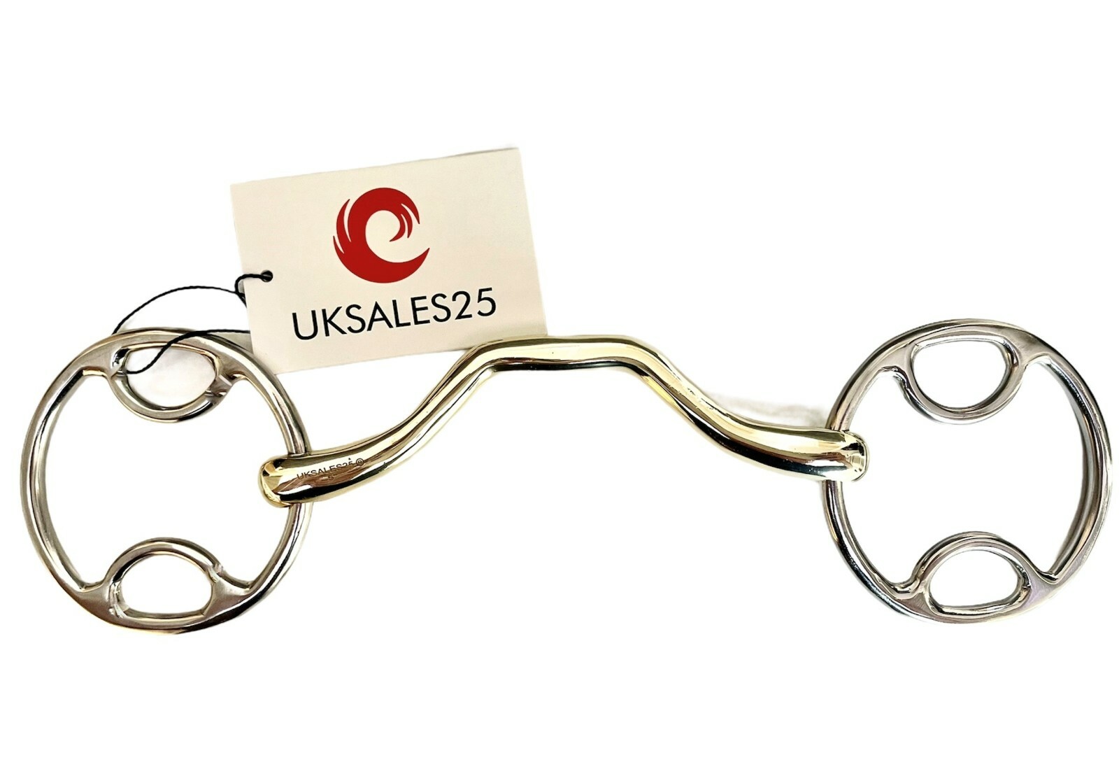 Wilkie Bevel 14MM Mouth Ported Snaffle Bit (UKSALES25) Same Day Shipping