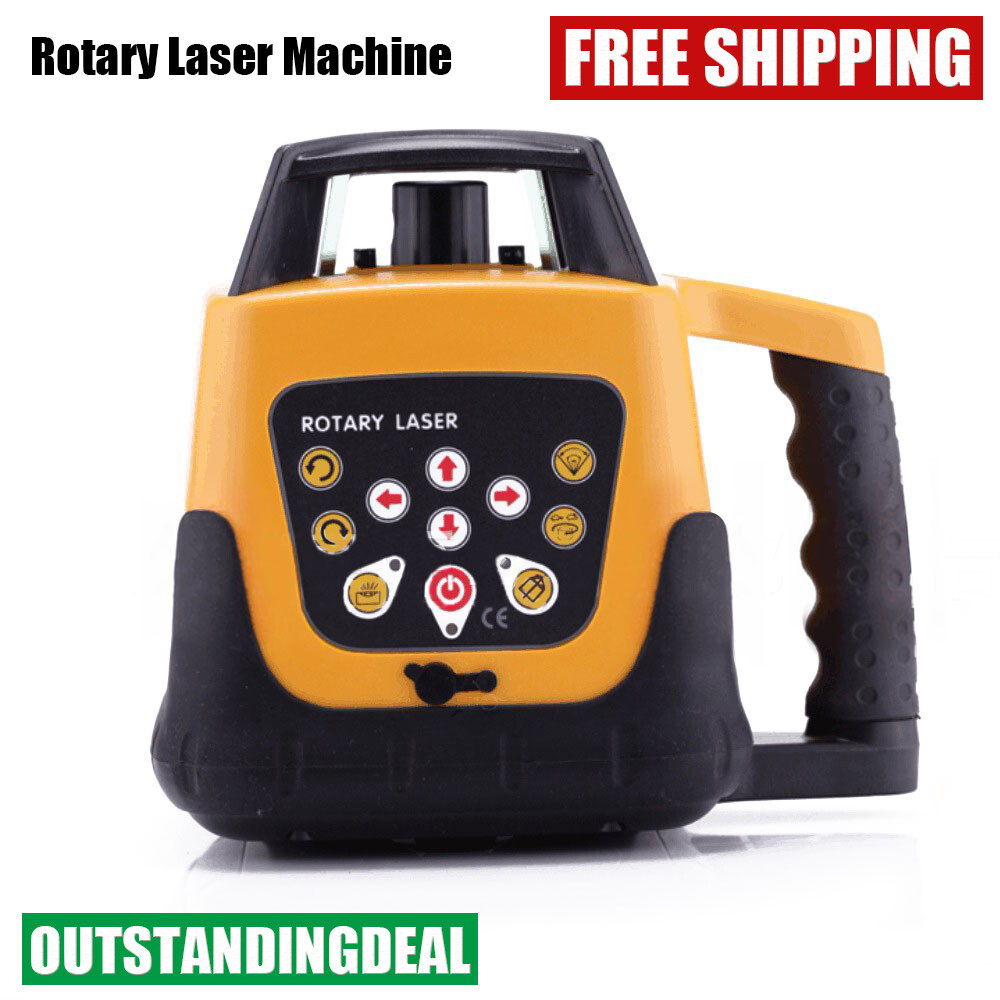 Automatic Self Leveling Rotary Laser Level Speed Angle Adjustable 500m Distance-