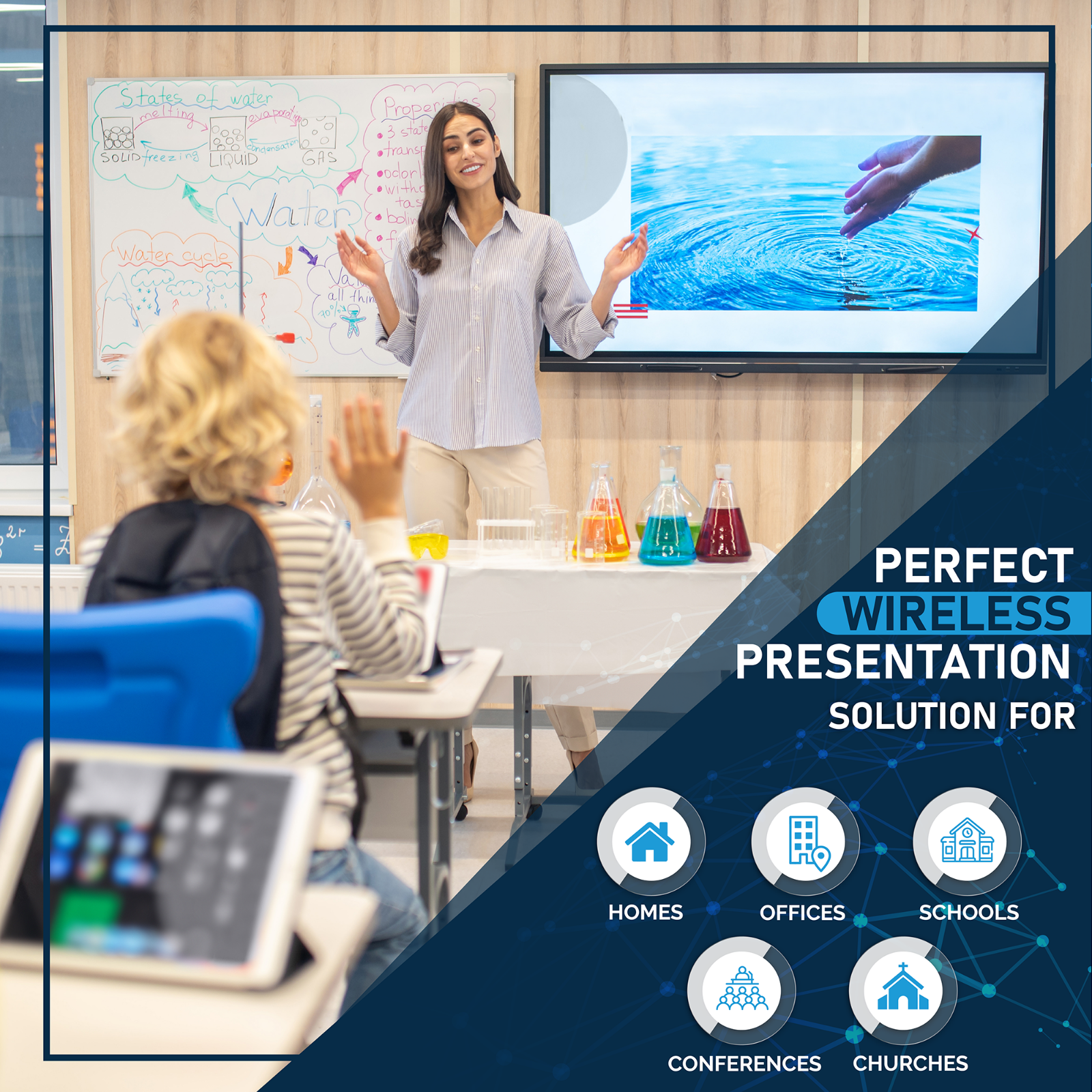 ClearClick Present+Share USB-C Wireless Presentation System Video Transmitter