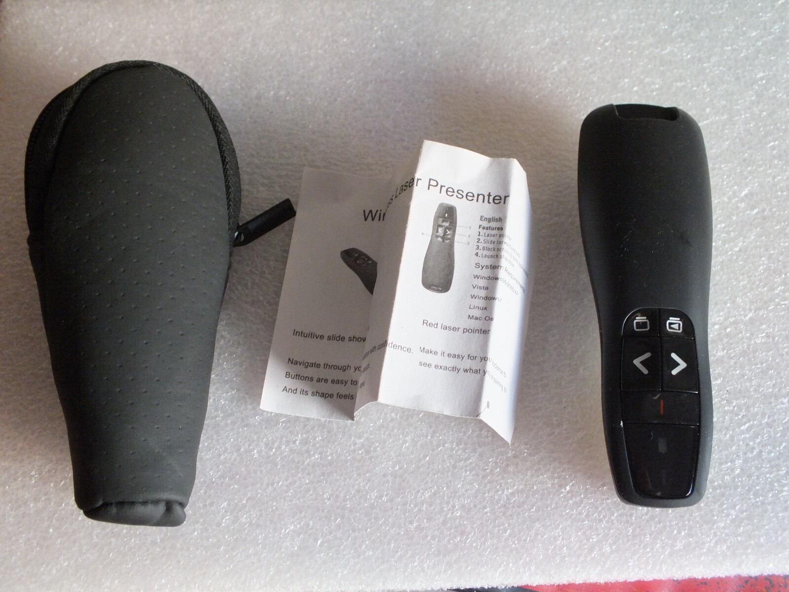 C-U0054 - Presenter PowerPoint Remote Control Laser Pointer Wireless - Case - MG 29