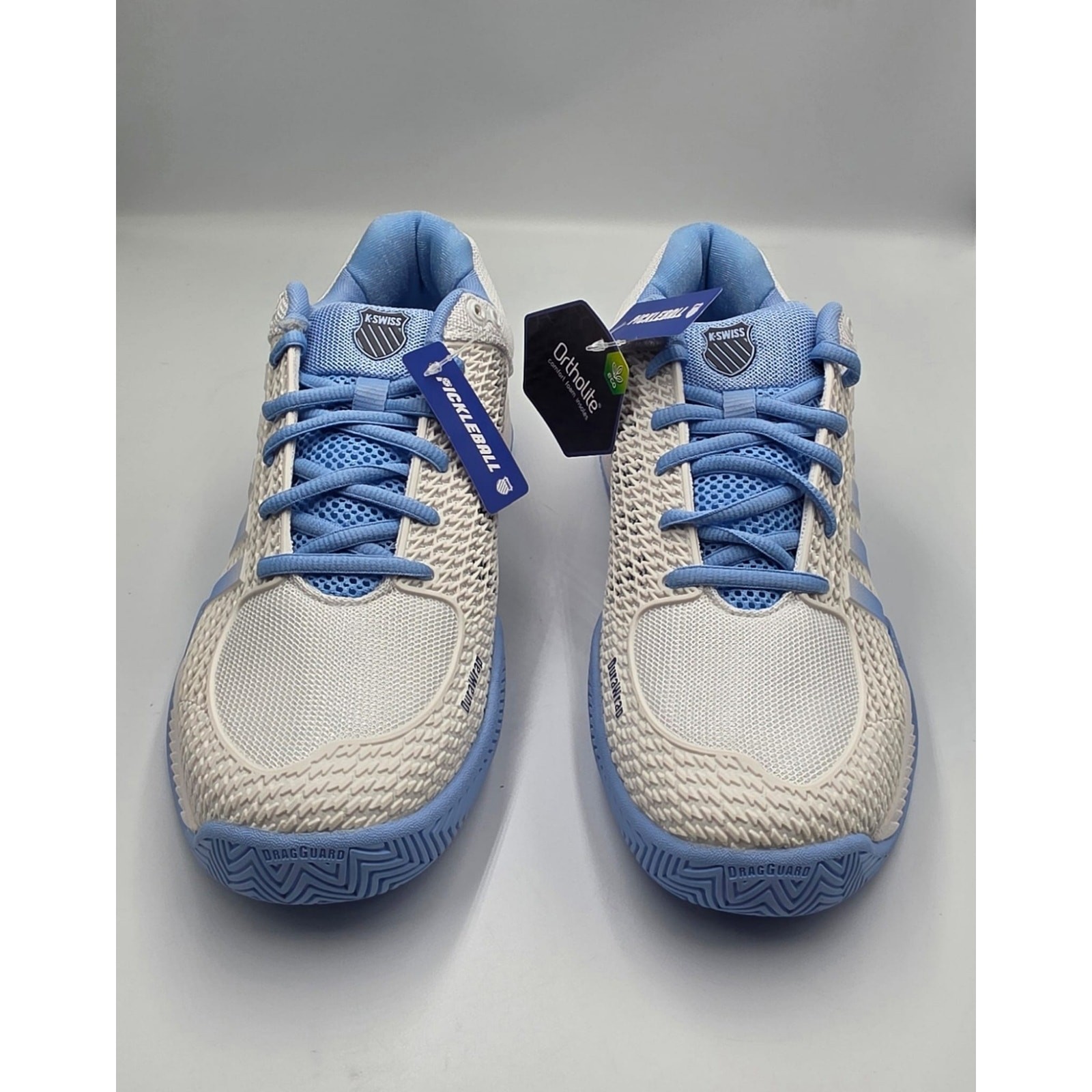 K-Swiss Express Light Pickleball Shoes Women’s Size 11 White Blue Ortholite Dura