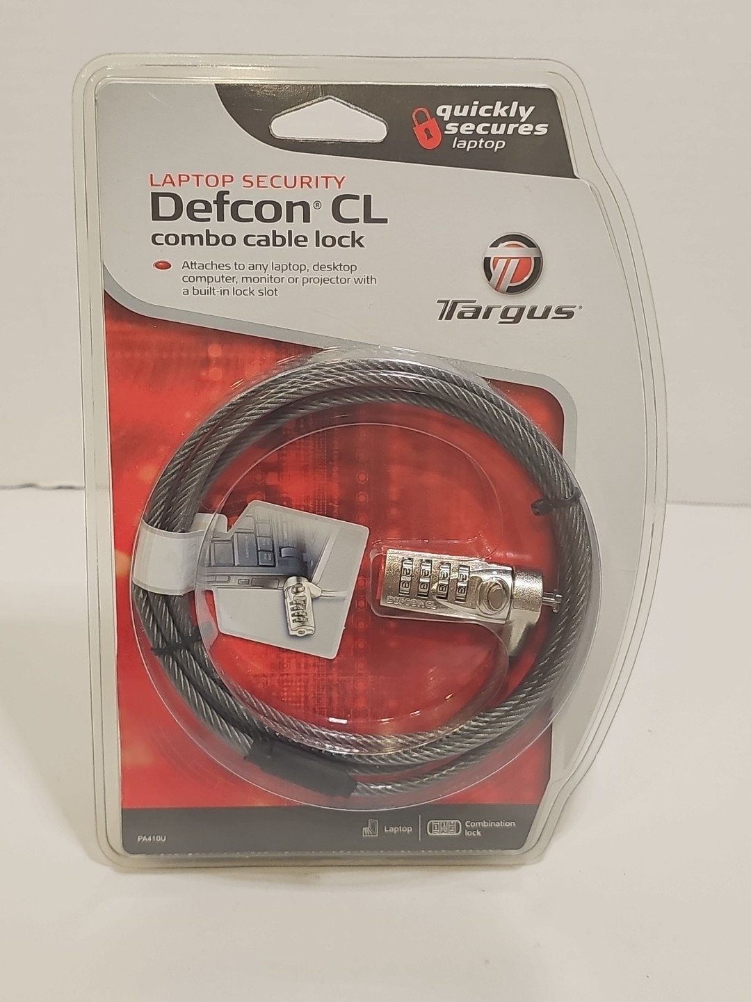 Targus Defcon CL   Cable Lock New Sealed
