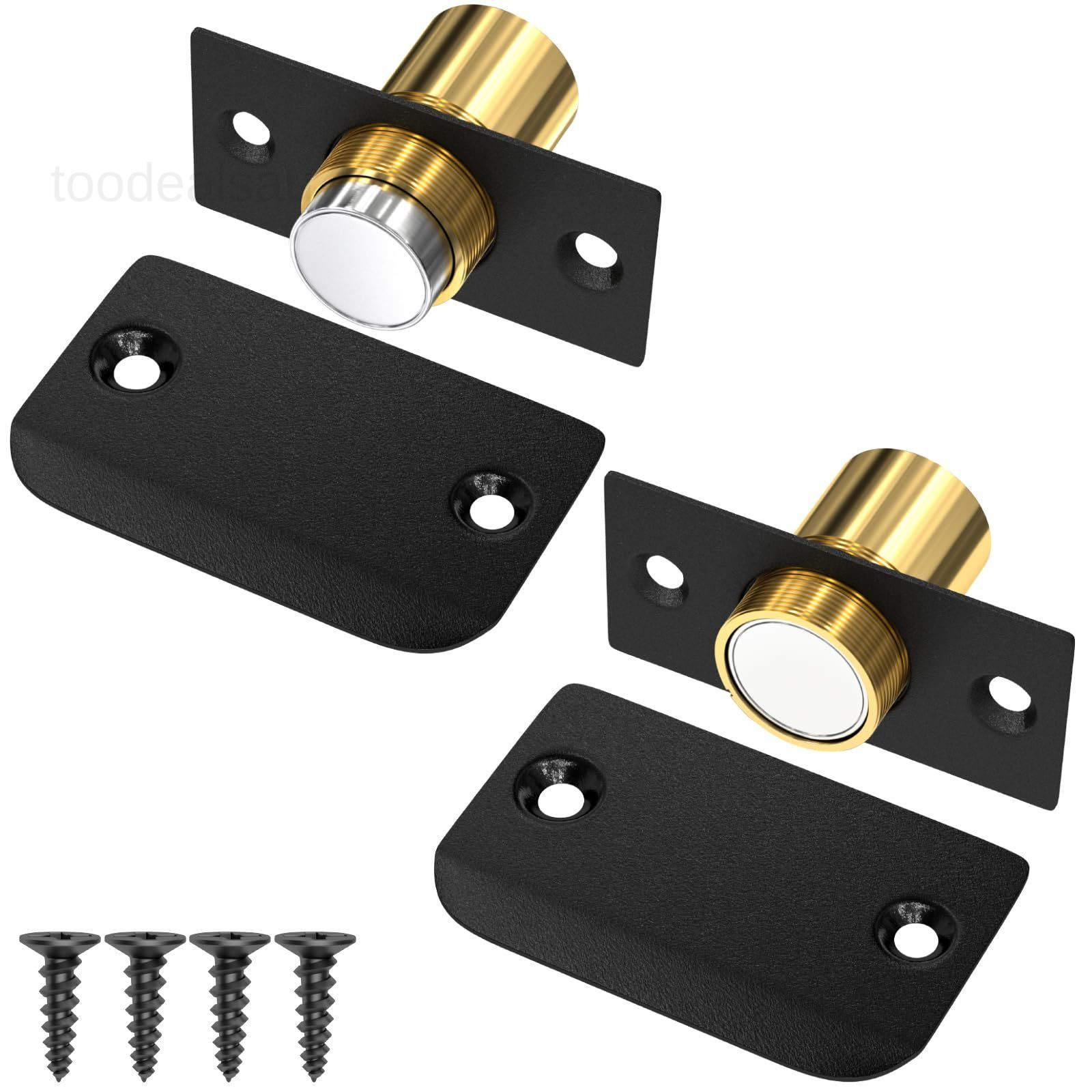 Closet Magnetic Catch Door Ball Jiayi 2 Pack Black