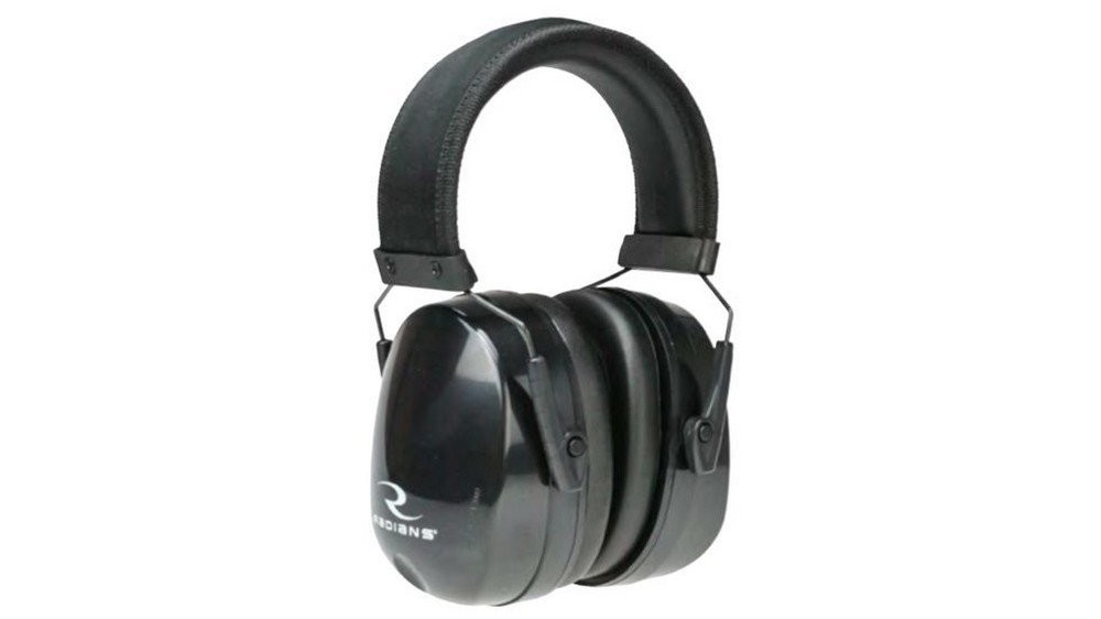 Radians Black Maximus NRR-28 Rating Safety Earmuffs w/ Ear Plugs - MX0100CS