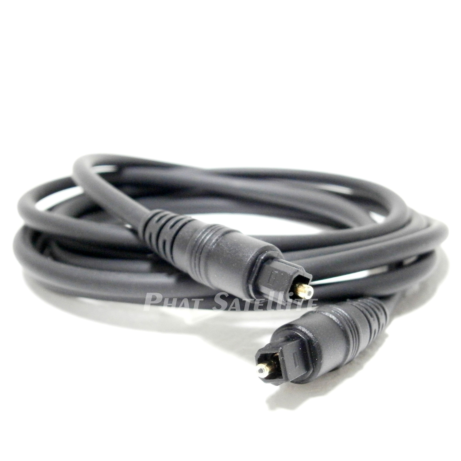 Toslink Fiber Optic Cable 12ft 12 ft Black Optical Audio Cable HD Surround Sound