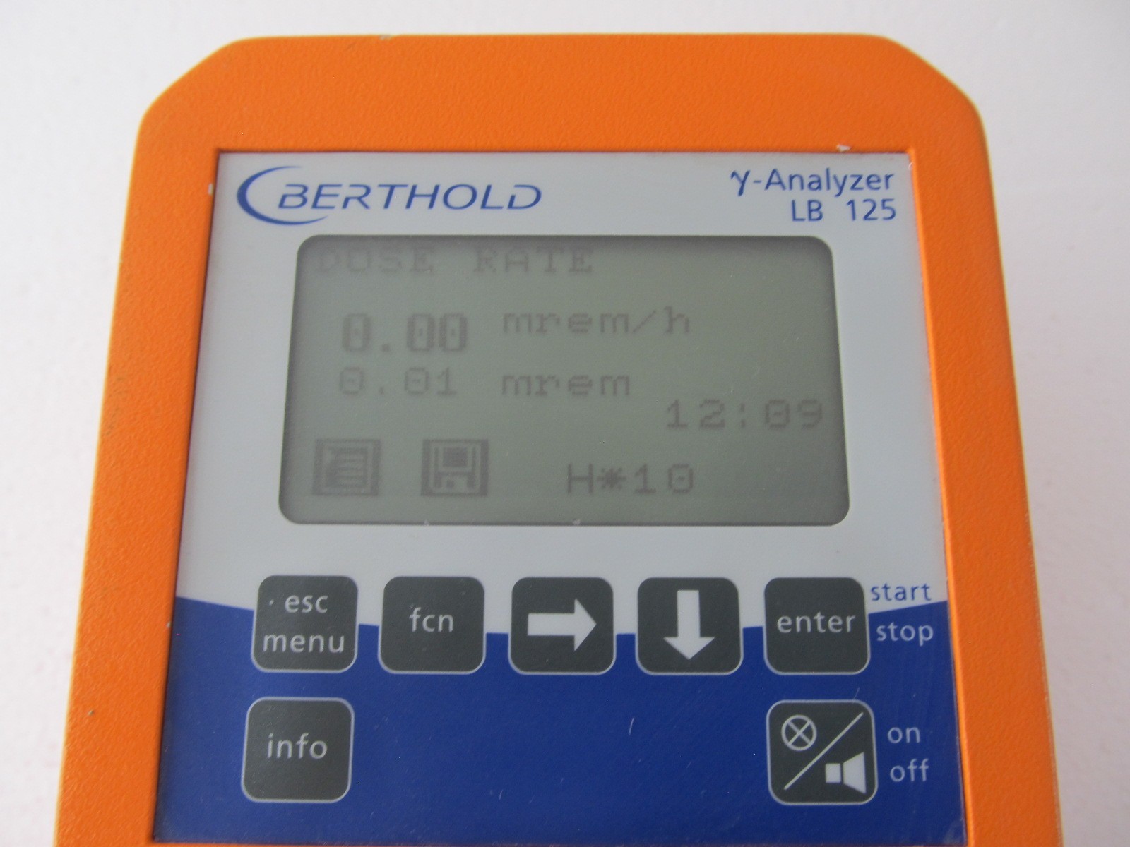 Berthold LB 125 Scint Detector Radiation Meter Gamma